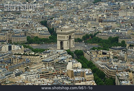 
                Stadtansicht, Triumphbogen, Paris                   