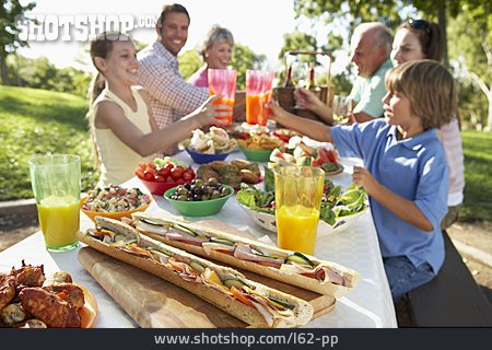 
                Picknick, Gartenfest, Familienfest, Familienausflug                   