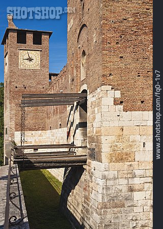 
                Zugbrücke, Verona, Skaligerburg, Castelvecchio                   