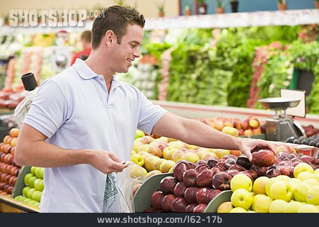 
                Einkaufen, Obst, Kunde                   