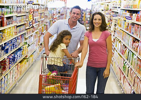 
                Einkaufen, Familie, Supermarkt                   