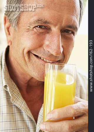 
                Man, Healthy Diet, Orange Juice                   