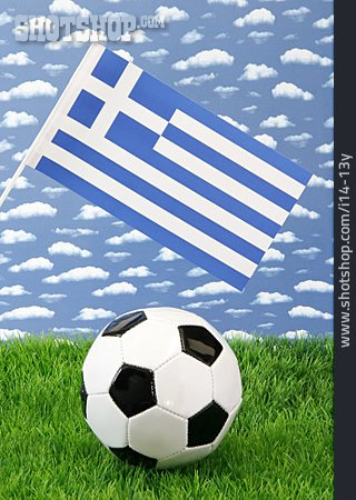 
                Fußball, Griechenland, Nationalflagge                   