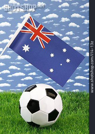 
                Fußball, Australien, Nationalflagge                   