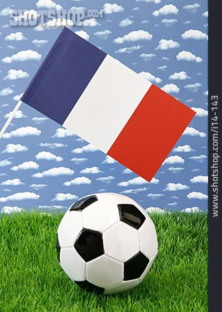 
                Fußball, Frankreich, Nationalflagge                   