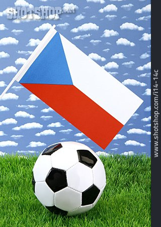
                Fußball, Tschechien, Nationalflagge                   