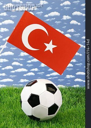 
                Fußball, Nationalflagge, Türkei                   