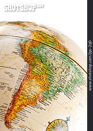 
                Südamerika, Weltkarte, Globus                   