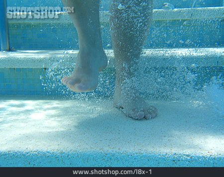 
                Erfrischung, Unterwasser, Fuß                   