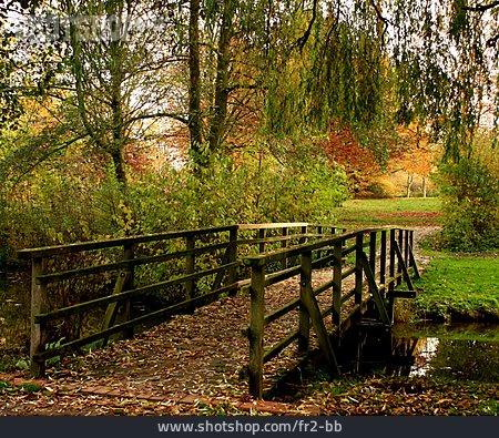 
                Brücke, Herbstlich, Holzbrücke                   