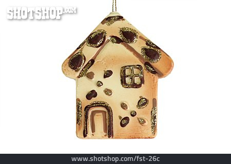 
                Christmas Tree Decorations, Gingerbread House                   