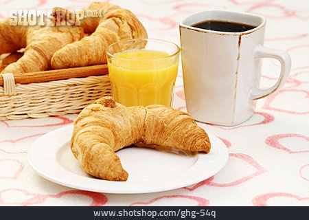
                Kaffee, Croissant, Frühstück                   