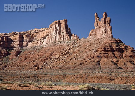 
                Gesteinsformation, Valley Of The Gods, Castle Butte                   