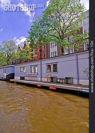 
                Hausboot, Amsterdam, Wohnschiff                   