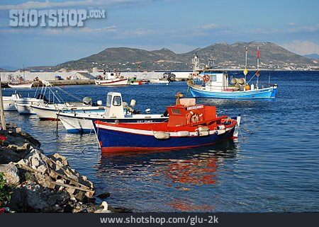 
                Fischerboot, ägäis, Fischerhafen, Samos                   