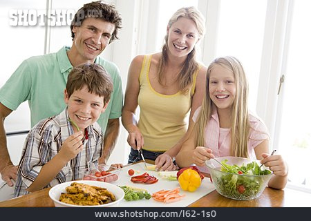 
                Küche, Familie, Zubereiten, Zusammen                   