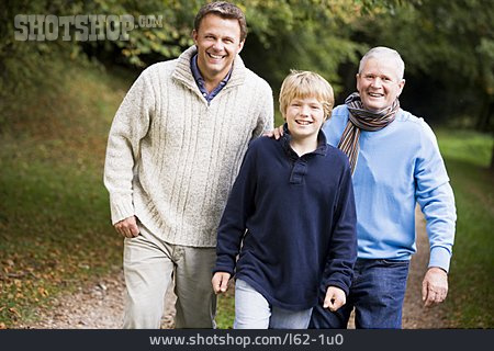 
                Vater, Sohn, Generation, Waldspaziergang                   