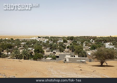 
                Wüste, Siedlung, Oman                   