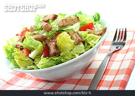 
                Salat, Putenfleisch                   