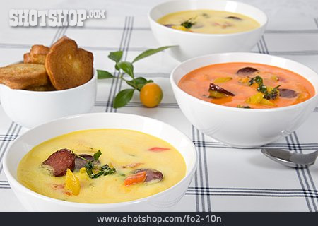 
                Vegetable Soup, Papsicum Soup                   