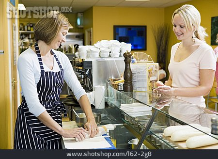 
                Bäckerei, Kundin, Verkäuferin, Coffee Shop                   