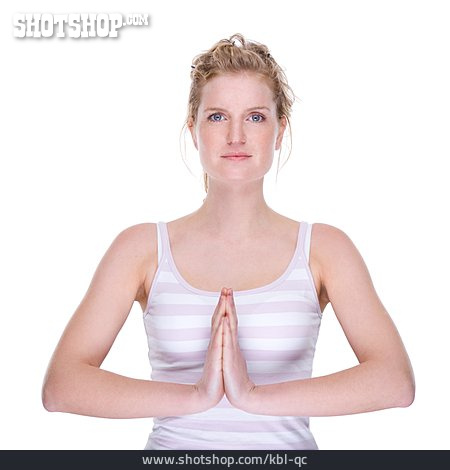 
                Junge Frau, Frau, Meditation, Yoga                   