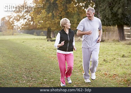 
                Sport & Fitness, Park, Joggen, Ehepaar                   