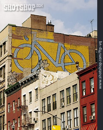 
                Wohnhaus, Graffiti, New York City                   
