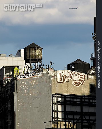 
                Graffiti, Wasserspeicher, New York City                   