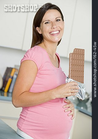 
                Naschen, Schokolade, Appetit, Schwangere                   