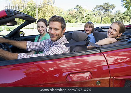 
                Autofahren, Familie, Cabrio, Familienausflug                   