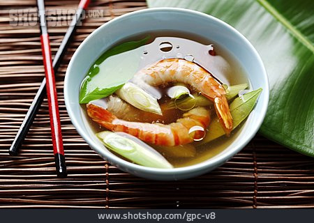 
                Asiatische Küche, Suppe, Garnelensuppe                   