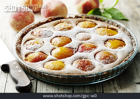 
                Kuchen, Pfirsichkuchen                   