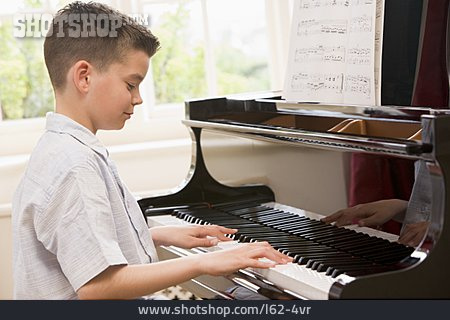 
                Spielen, üben, Klavier, Klavierstunde                   