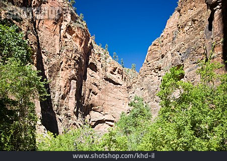
                Schlucht, Zion-nationalpark, Navajosandstein                   