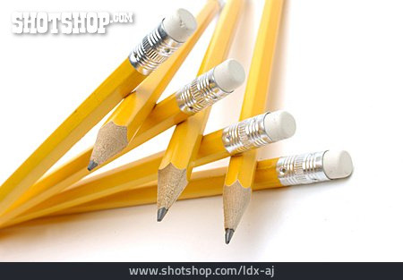 
                Bleistift, Radiergummi                   
