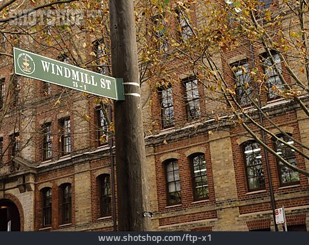 
                Straßenschild, Sydney, Windmill Street                   