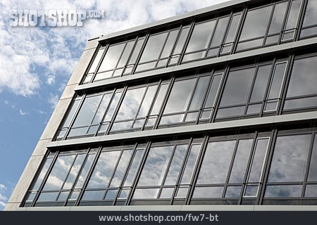 
                Reflection, Office Building, Glass Facade                   