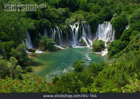
                Wasserfall, Kravica-wasserfälle, Bosnien                   
