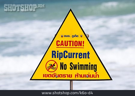 
                Schwimmverbot, Brandungsrückstrom                   