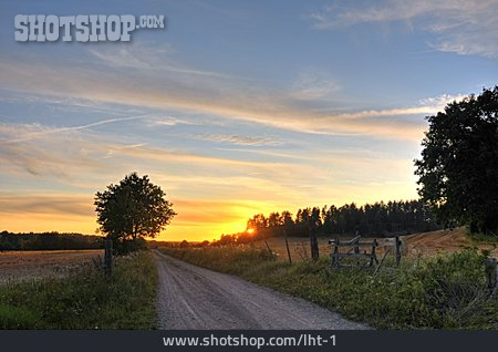 
                Sonnenuntergang, Ländlich, Feldweg                   