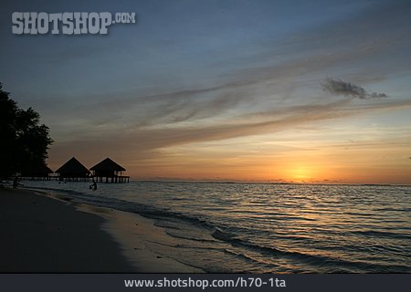 
                Sonnenuntergang, Abendstimmung, Malediven                   