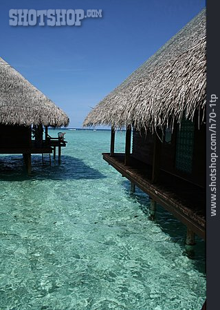 
                Hütte, Malediven, Wasserbungalow                   