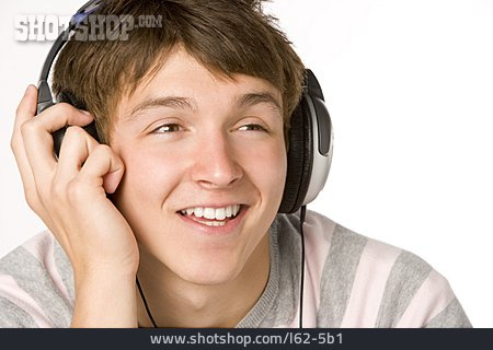 
                Jugendlicher, Musik, Hören, Kopfhörer                   