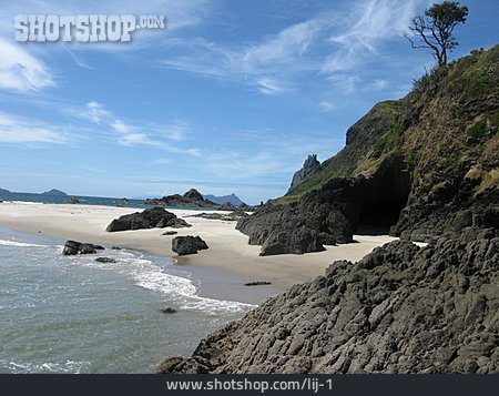 
                Strand, Küste, Neuseeland                   