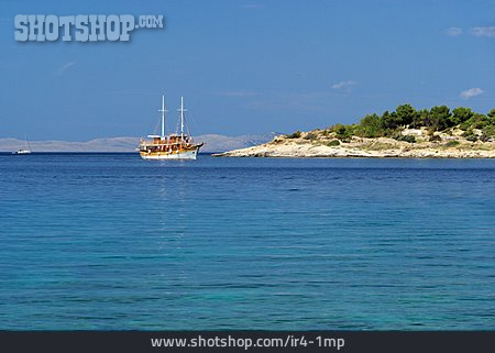 
                Segelboot, Mittelmeer, Kroatien, Kornati-inseln                   