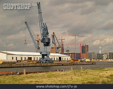 
                Hafenkran, Verladekran, Hamburger Hafen                   