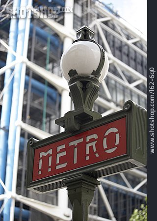 
                Métro-schild, Metrostation                   