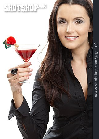 
                Junge Frau, Genuss & Konsum, Cocktail                   