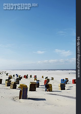 
                Reise & Urlaub, Strand, Strandkorb, Juist                   